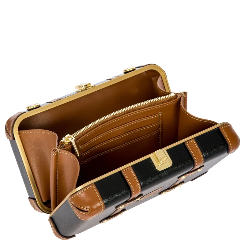 Brics Bellagio - Umhängetasche 20 cm (black/tan)