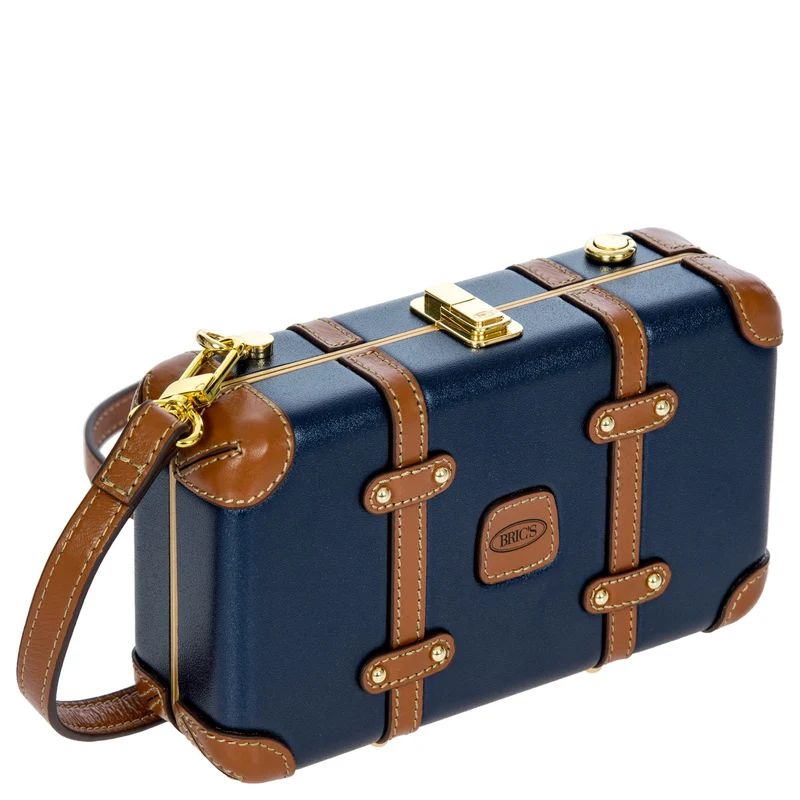 Brics Bellagio - Umhängetasche 20 cm (blue/tan)