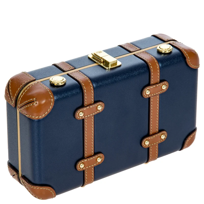 Brics Bellagio - Umhängetasche 20 cm (blue/tan)
