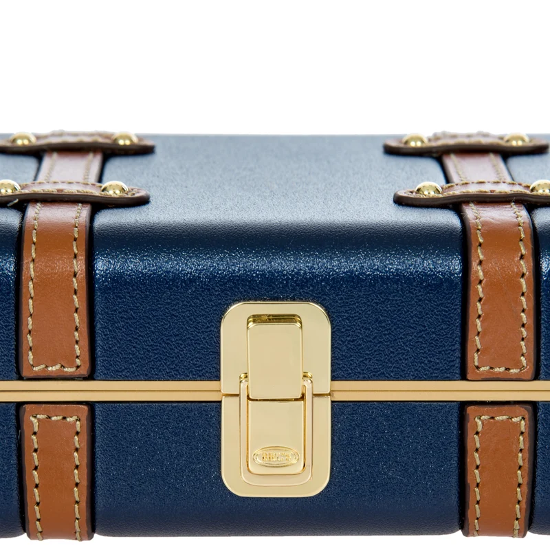 Brics Bellagio - Umhängetasche 20 cm (blue/tan)