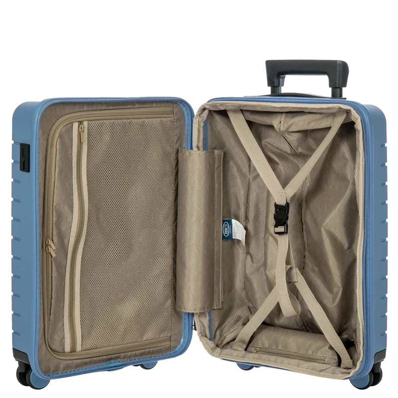 Brics BY Ulisse - 4-Rollen-Kabinentrolley 55 cm erw. (grey blue)