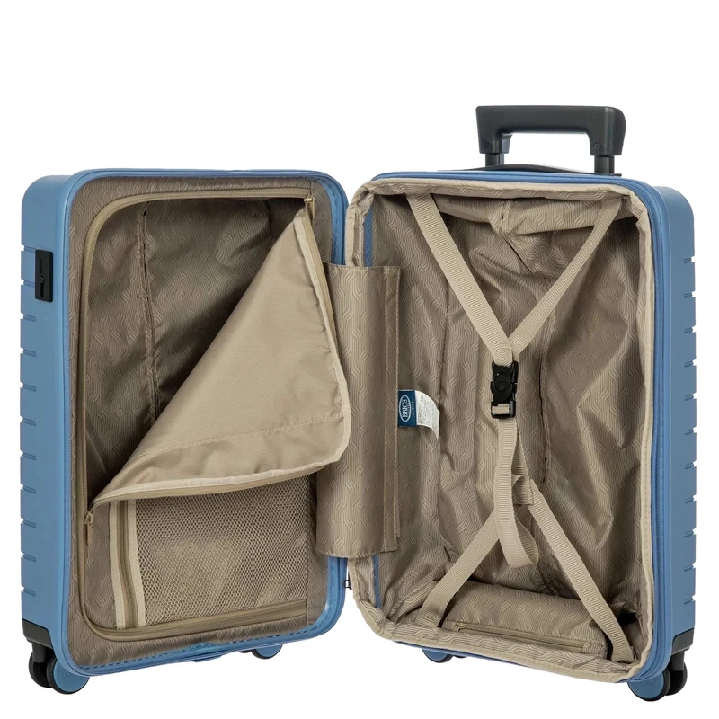 Brics BY Ulisse - 4-Rollen-Kabinentrolley 55 cm erw. (grey blue)