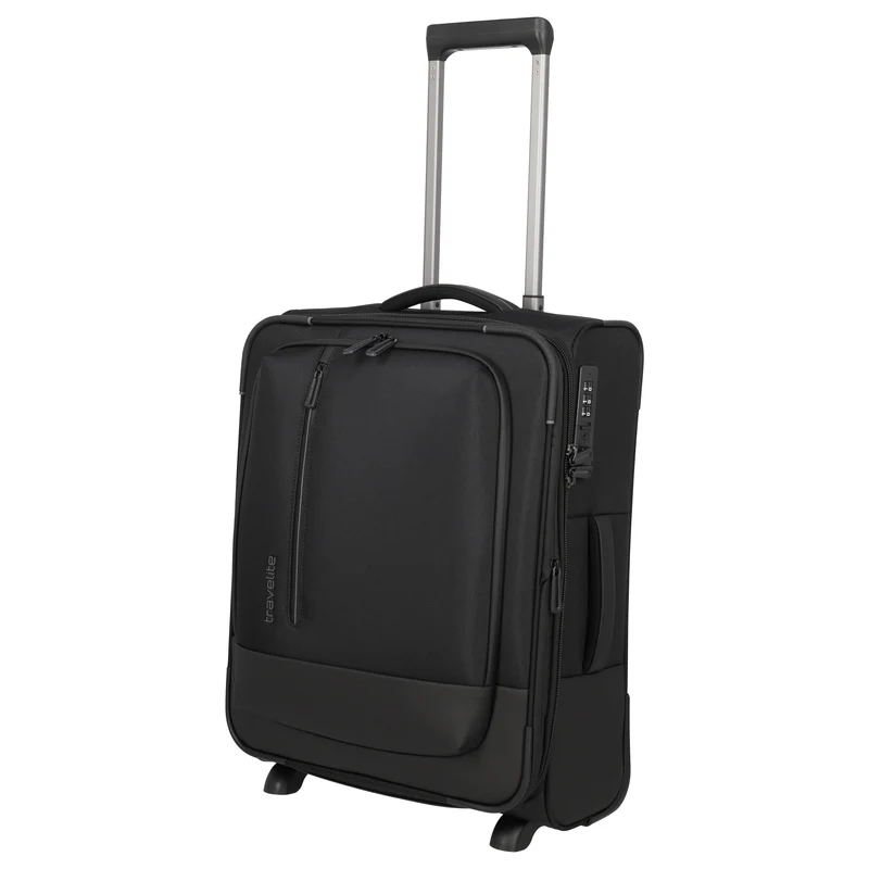 Travelite Crosslite - 2-Rollen-Kabinentrolley S 54 cm erw. (black)