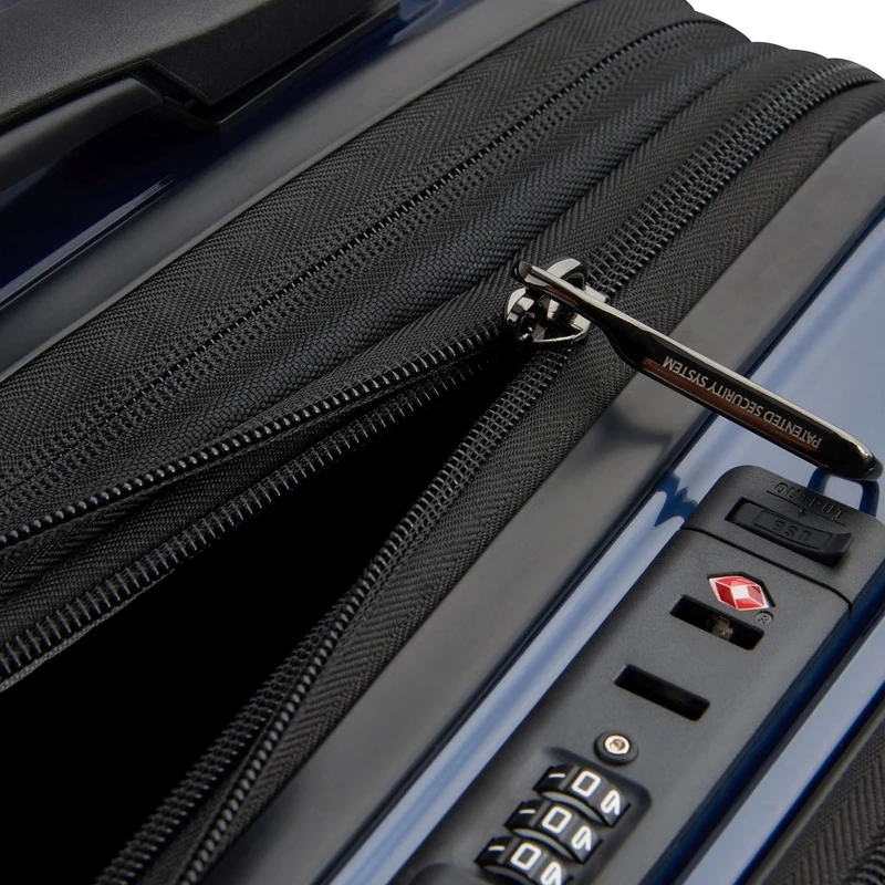 Delsey Paris Shadow 5.0 - 4-Rollen-Kabinentrolley mit Vortasche S 55 cm erw. USB (marineblau)