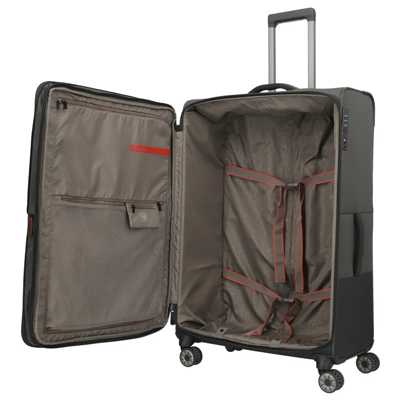 Travelite Crosslite - 4-Rollen-Trolley XL 81 cm erw. (oliv)