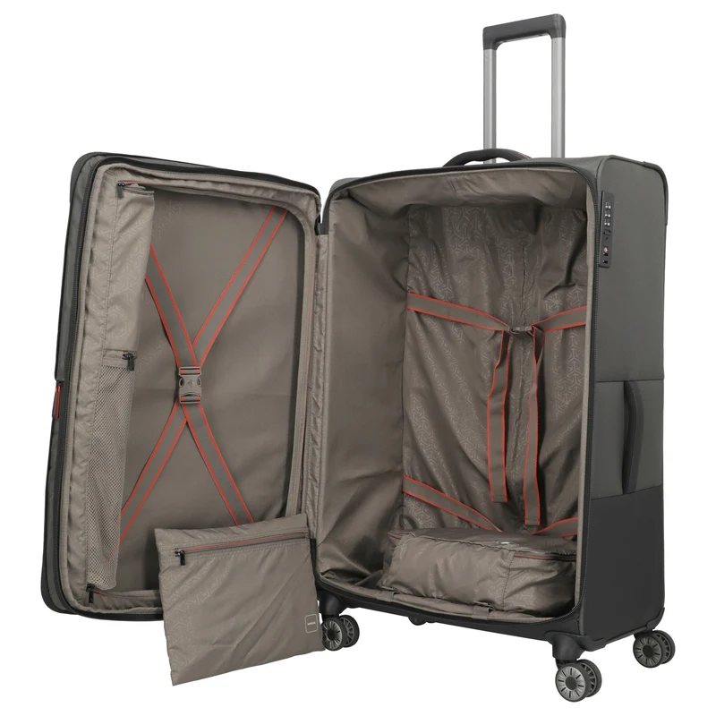 Travelite Crosslite - 4-Rollen-Trolley XL 81 cm erw. (oliv)