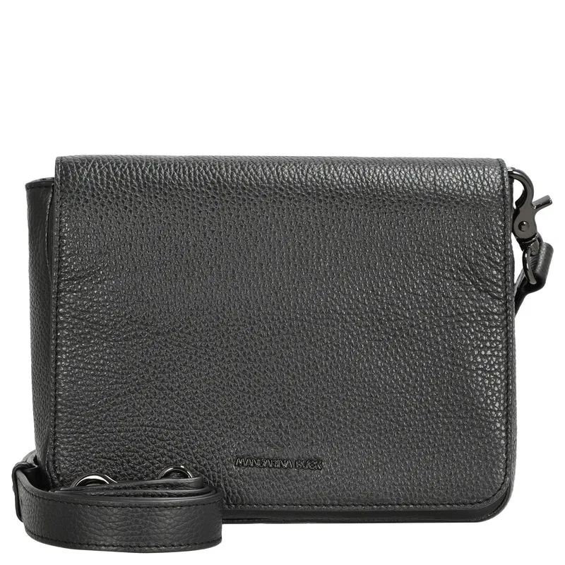 Mandarina Duck Mellow Leather - Umhängetasche 36 cm (nero)